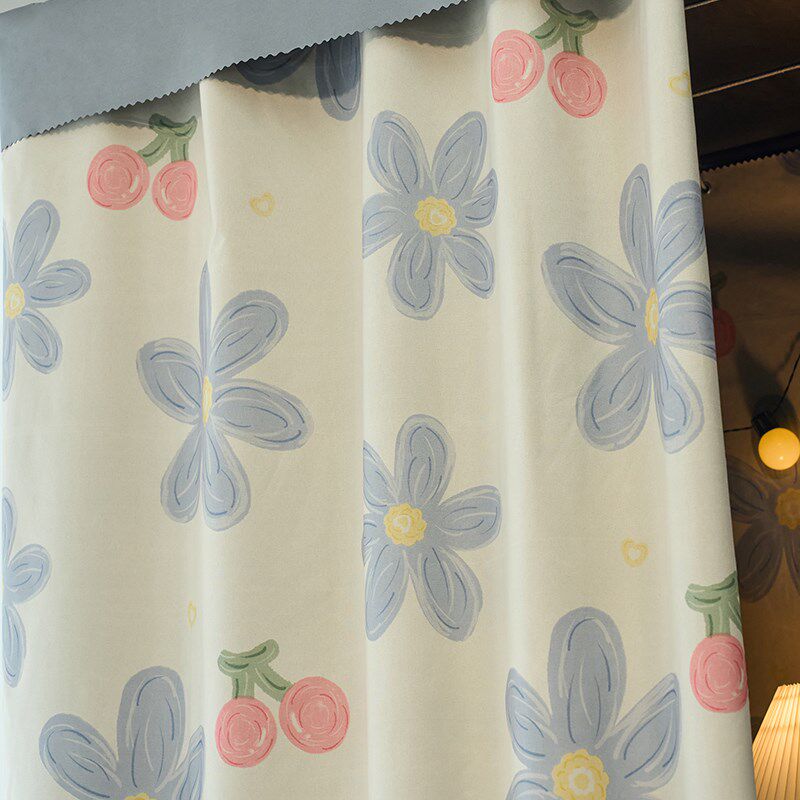 100%强遮光学生加厚床帘宿舍上铺女下铺寝室可爱蚊帐窗帘下桌帘子