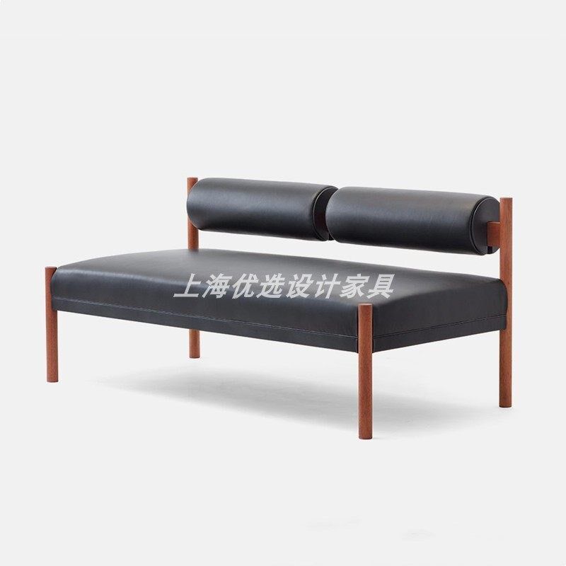 现代简奢咖啡厅会所休闲坐凳餐厅靠背长条凳卧室贵妃榻客厅沙发椅