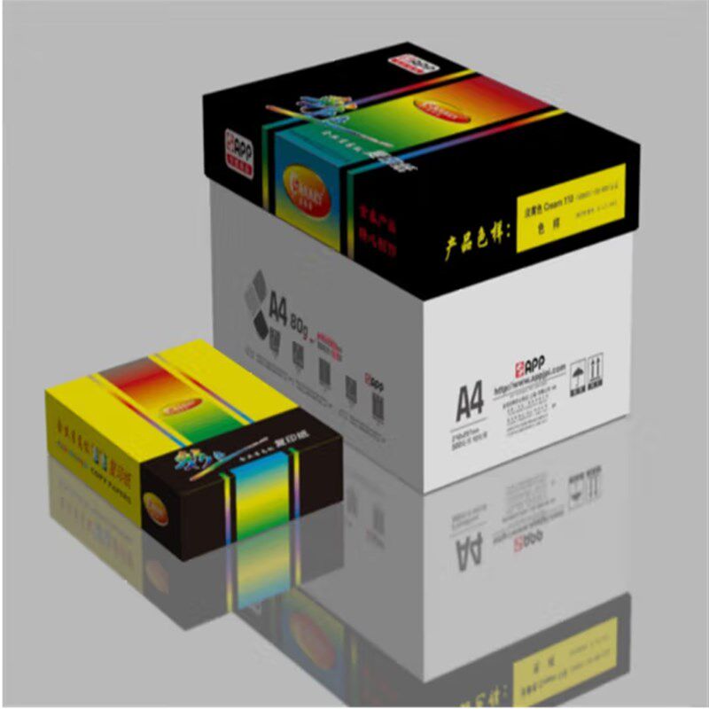 金丝雀APP彩色复印纸80克A4彩色打印纸 儿童折纸双面打印80g红/蓝