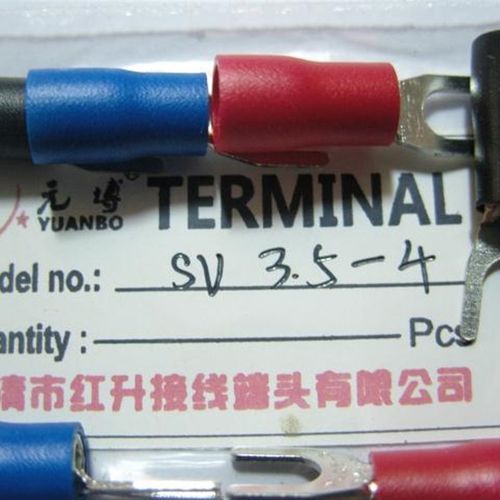SV3.5-4 叉形绝缘端子/500只/包/叉形接线端子紫铜国标 1MM