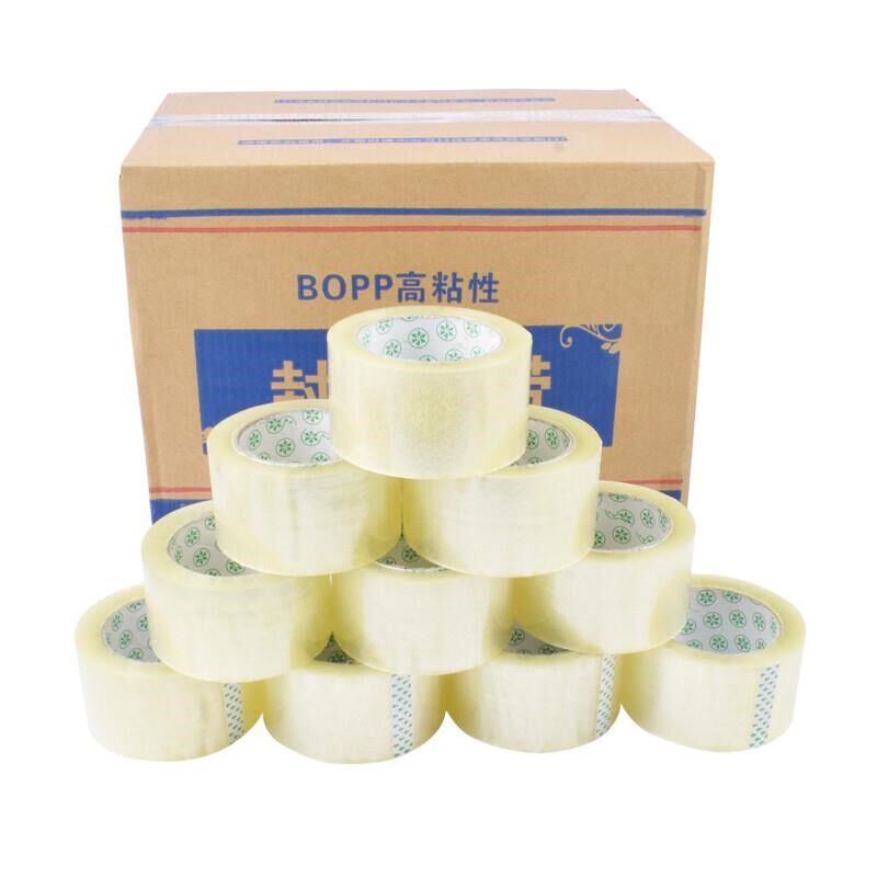 伏兴透明封箱胶带包装打包透明胶带封口胶布宽60mm*100y45卷/箱