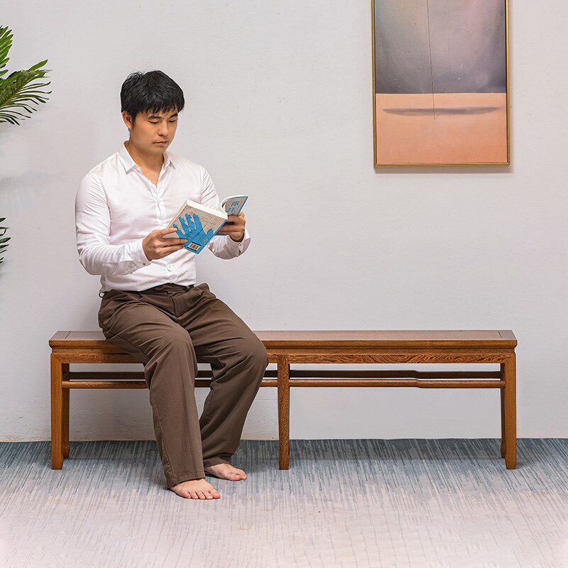 红木凳子中式家用餐桌鸡翅木凳仿古板凳茶凳原木长方凳实木方凳