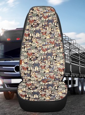 大货车座套沃尔沃新FH FM FH16 FH卡车四季全包坐垫亚麻布座椅套