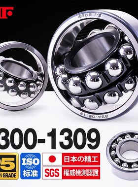 进口KIF调心球轴承1300 1301 1302 1303 1304 1305M1306K1307ATN