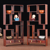 红木雕刻工艺品摆件博古架红酸枝小多宝阁实木质明清仿古小博古架