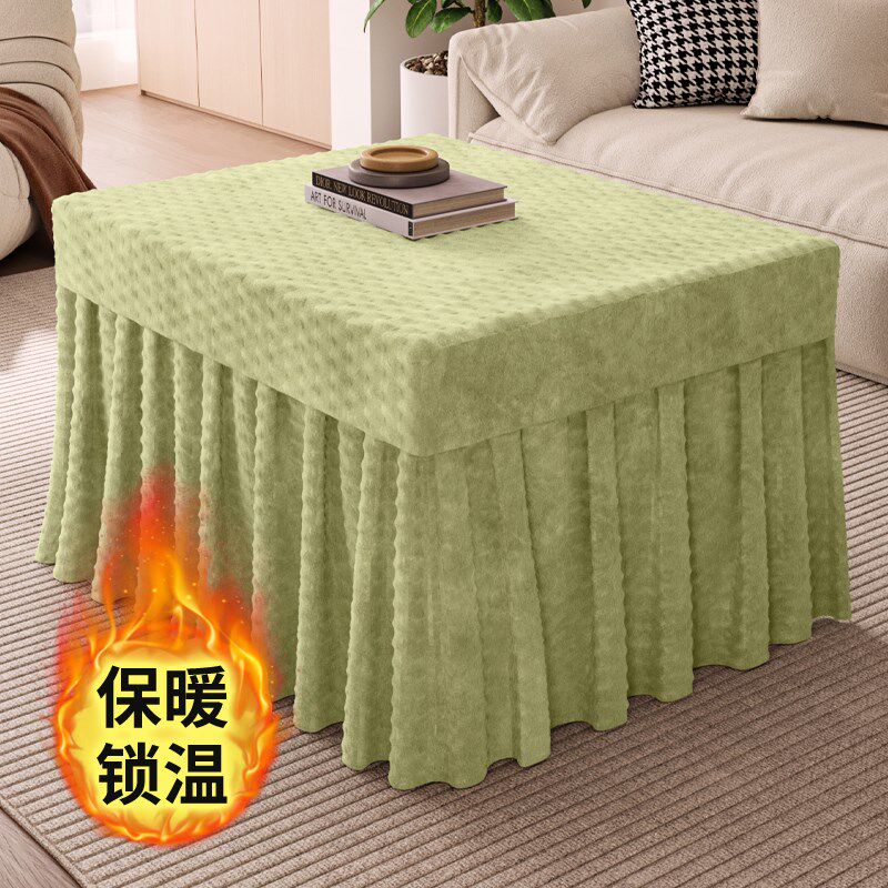 烤火桌子罩套2025新款加厚加绒冬季取暖正方形电烤火炉被毯子保暖,居家布艺,烤火罩,淘宝优惠券,粉丝福利购,淘宝优惠卷
