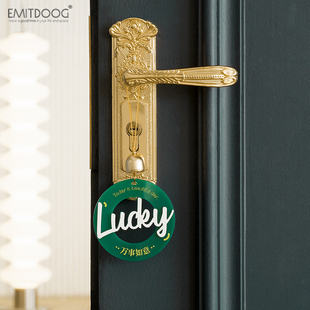 EMITDOOG入户门铃挂件风铃挂饰客厅室内进门提醒铃铛挂门上治愈系