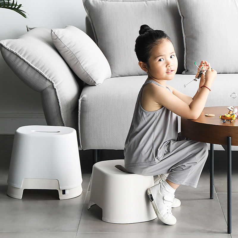 家用塑料小矮凳便携防滑浴室板凳儿童加厚凳子客厅大人穿鞋凳圆凳,收纳整理,收纳凳,淘宝优惠券,粉丝福利购,淘宝优惠卷