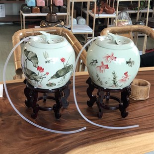 大小号储蓄水缸壶矿泉桶器管办公室 8升家用泡茶陶瓷自助抽水式