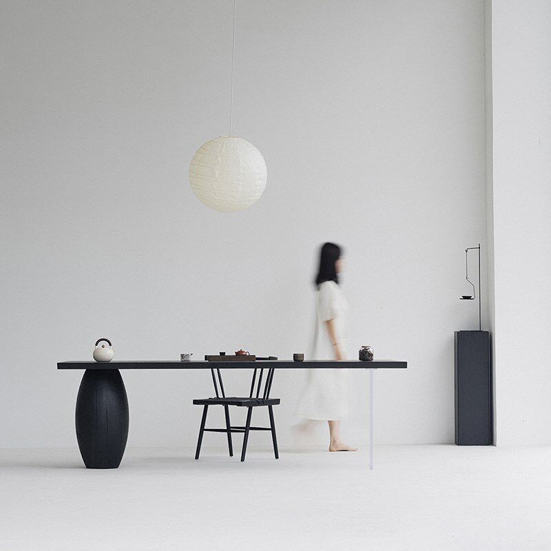 叁几 侘寂风白蜡木碳化餐桌原木异形家用茶台茶桌极简悬浮书桌,住宅家具,家用茶台/茶桌,淘宝优惠券,粉丝福利购,淘宝优惠卷