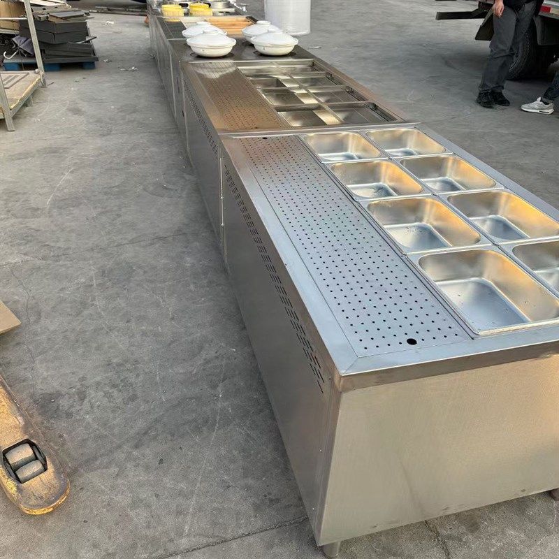 定制不锈钢保温台商用多格分餐台热餐机食堂打饭台,厨房电器,保温台/快餐台/售饭台/热餐机,淘宝优惠券,粉丝福利购,淘宝优惠卷