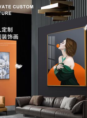 高端私人定制DIY肖像婚纱照全家福宝宝照创意个性背景装饰画挂画