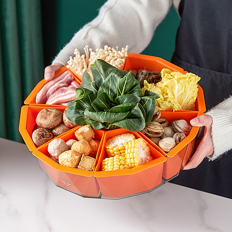 双层火锅拼盘可旋转火锅沥水篮家用多功能分格洗菜盆火锅隔菜盆,餐饮具,洗菜盆/沥水篮/漏水筛,淘宝优惠券,粉丝福利购,淘宝优惠卷