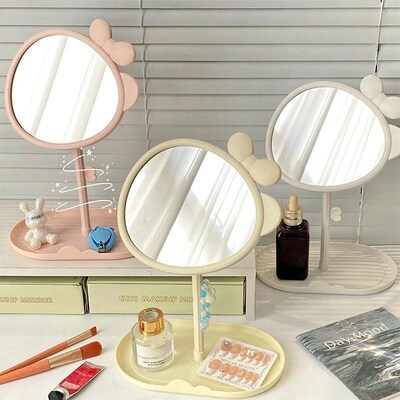 Kawaii Makeup Mirror Bedroom Desktop Vanity Mirror with Stan