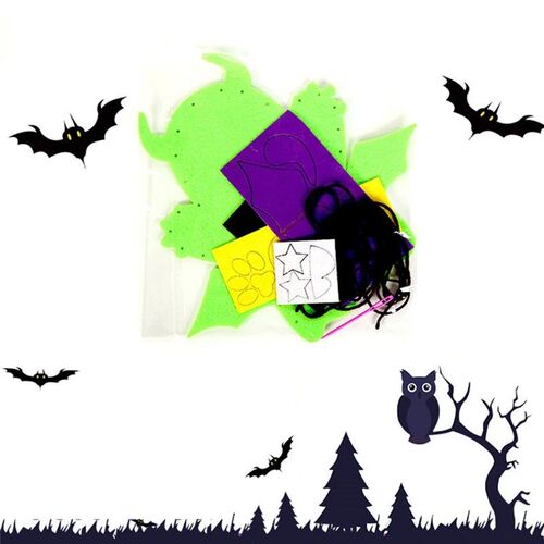 3Pcs DIY Hand Puppet Craft Toy Felt Halloween Party Favors K