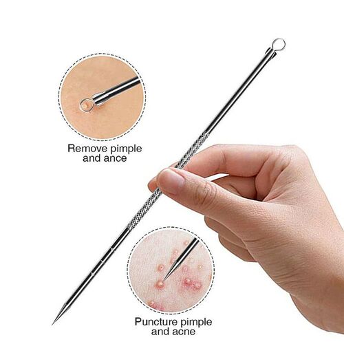 4PCS Blackhead Remover Acne Needle Tools Set Face Cleaning B