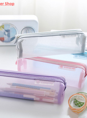 Transparent Stationery Bag Exam Special Student Net Yarn Pen