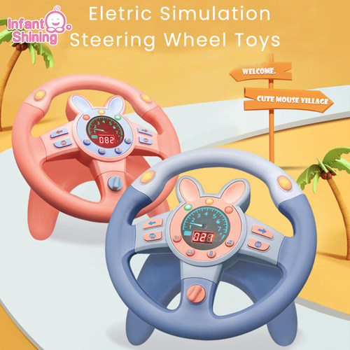 Infant Shining Simulation Steering Wheel Toys Childrens Toy