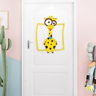 幼儿园卡通3d立体墙贴男孩女生卧室床头墙面装 饰儿童房间布置门贴