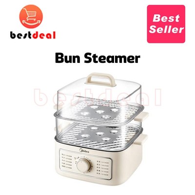 Midea 3 Tier Food Steamer with Lids and Removable Base 10.8L