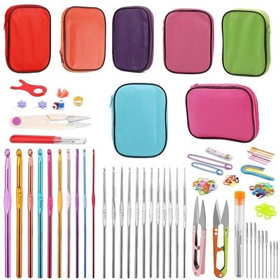 Fenrry Crochet Hooks Kit with Storage Case Ergonomic Knittin