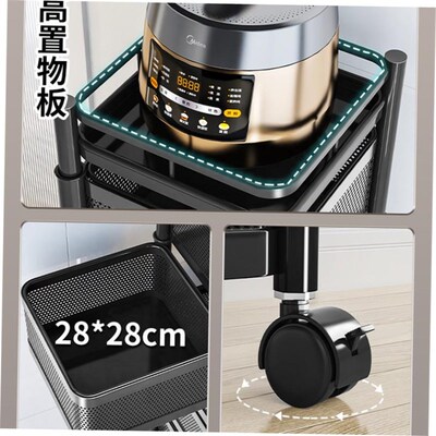 kitchen shelf floor multifunctional installation free foldin