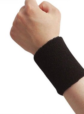 1pair Cotton Wristbands Sport Sweatband Hand Band Sweat Wris