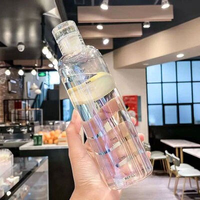 500ml 750ml Plastic Bottle For Water Girl Cute Drinking Bott