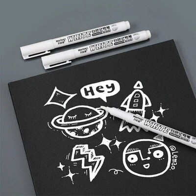 New 1/2/3PCS Waterproof Metal Marker Permanent White Paint P