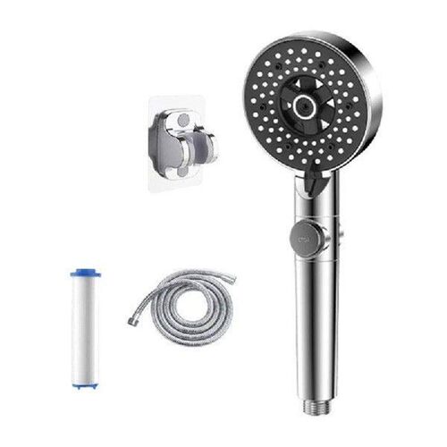Hand Shower with 5 Jet Types & Convenient Control Water