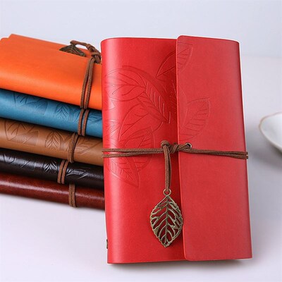 Retro Diary Notepad PU Leather Notebook Note Book Stationery