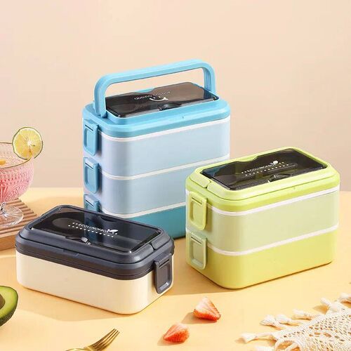 Big Capacity Lunch Box Stainless Steel Double Layer for Kid
