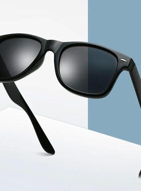 Classic Square Polarized Sunglasses Men Women Retro Black Su