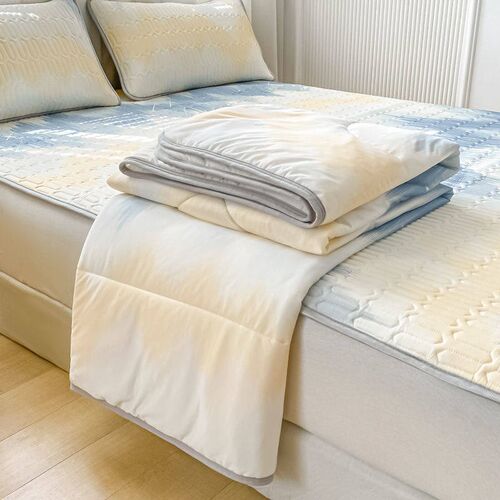 Latex Three-piece Set Summer Ice Silk Mat Summer Quilt Four-