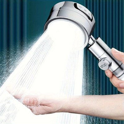 1PC 3-level Adjustable Shower Head With Filter, Wall-mounted