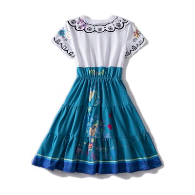 Encanto Madrigal Cosplay Costume Girl Dress Princess Dress G