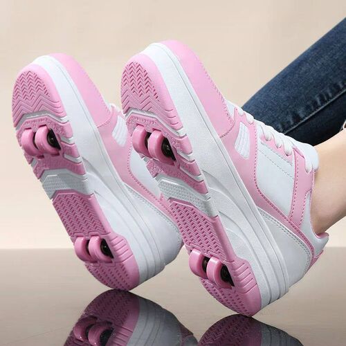 Four wheel roller shoes Boys girls walking shoes Casual outd
