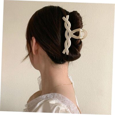发夹Hot Sale Solid Color Claw Clip Large Barrette Crab Hair1