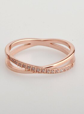 Japanese simple temperament X cross oblique section diamond