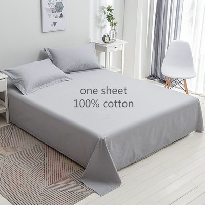 纯棉床单mono color sheet bedsheet bed linen spread cotton1.8