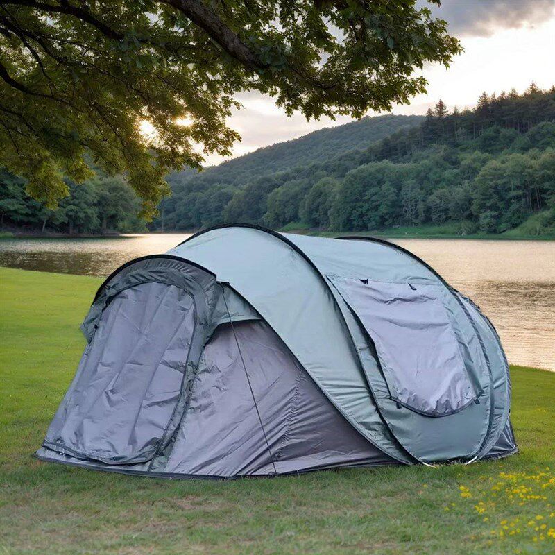 A pop-up tent for family travel, waterproof camping boat ten