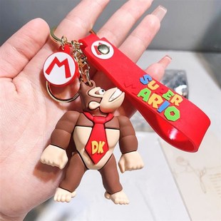 New Keychain Key Cha Bros Figure Mario Super Cute Game