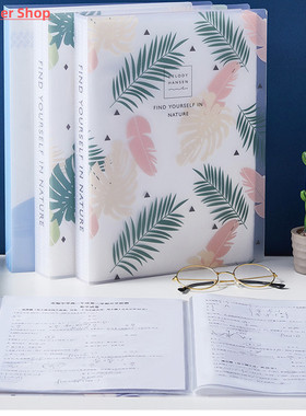 A4 Plastic Budget Binder File Folders For Documents 60 Pages