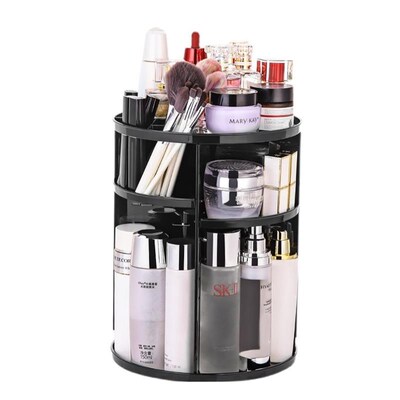 360 Degree Rotating Cosmetic Storage Box Makeup Organizer