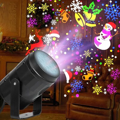 Christmas Projector LED Lighting Santa Claus Projection Lamp