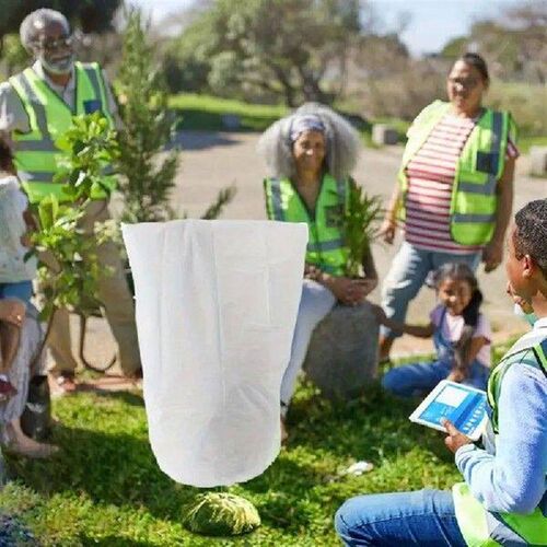 Plant Covers Freeze Protection 4PCS Winter Drawstring Plant