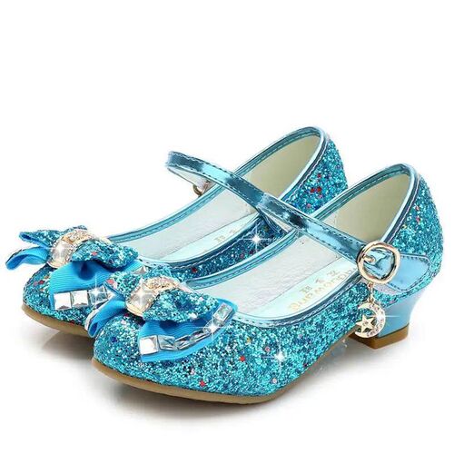 Classic Bow Girl Pu Leather Shoes For Girls Party Dance Chil