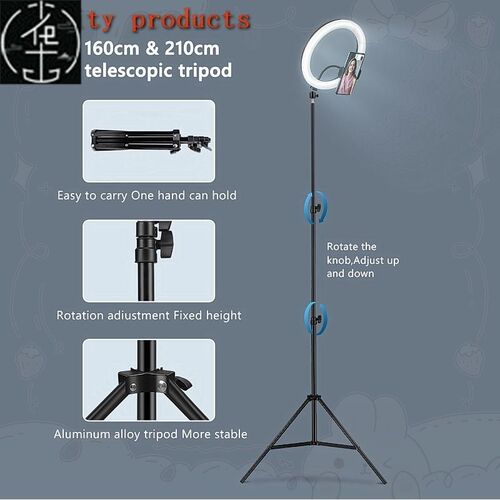 Selfie Ring Light Photography Led Rim Of Lamp With Mobile Ho
