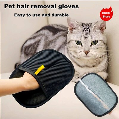 Pet Grooming Gloves Pet Hair Remover Brush Cat Cleaning Glov