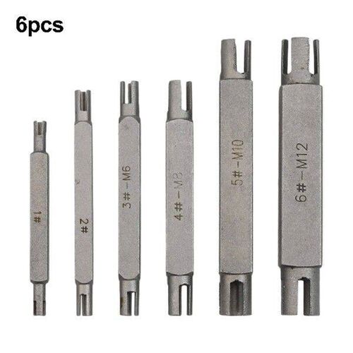 6PCS Broken Tap Extractor Hex Double Head Screw Remove